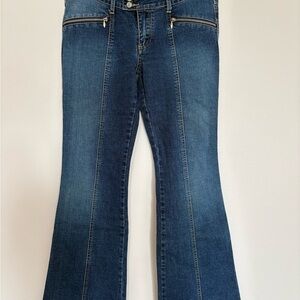 UNIONBAY Dark Blue Flare Jeans low rise y2k stretch bell vtg